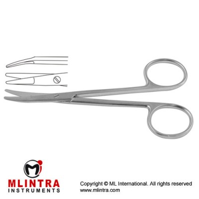 Kilner Dissecting Scissor Curved Stainless Steel, 15 cm - 6"